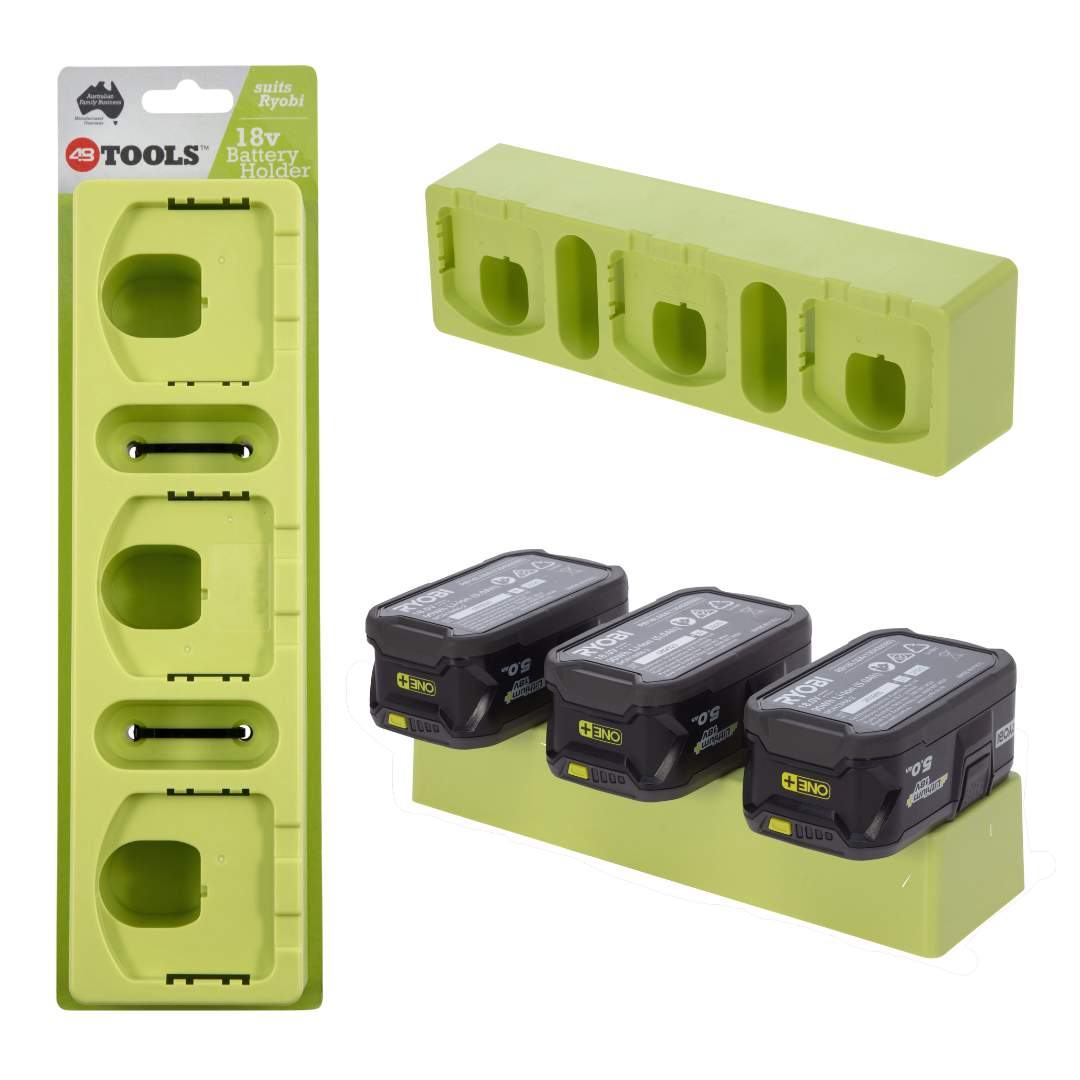RYOBI 18v Battery Holder 3 Unit 48 Tools Store