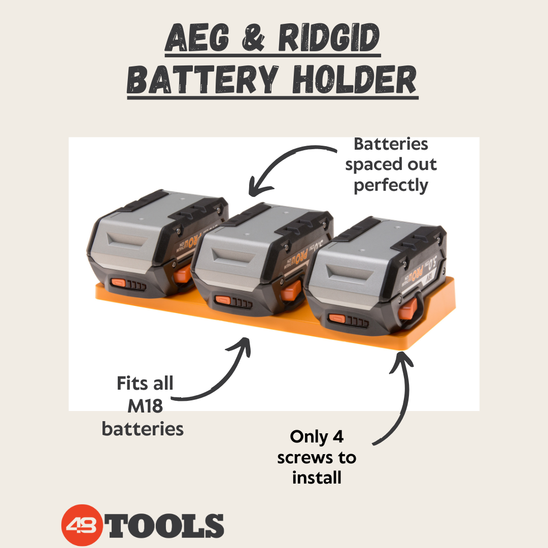 AEG 18V 3-Unit Battery Holder