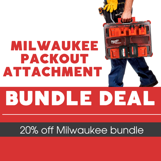 Milwaukee Packout Combo – 18V Battery Holder & Packout Mount