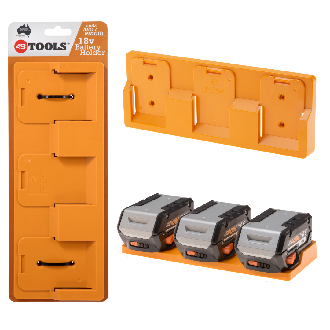 RIDGID 18v Battery Holder | 3-Unit – 48 Tools