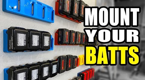加载视频：Power Tool Battery Holders for Your Shop or Truck by 48Tools